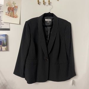 Kasper Pin Stripe Blazer Suit Jacket